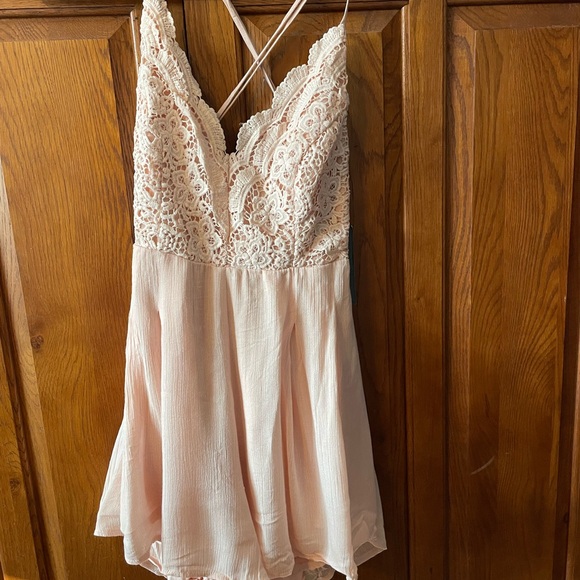 Lulus Other - Lulu's Pink Chemise Satin Elegance nwt